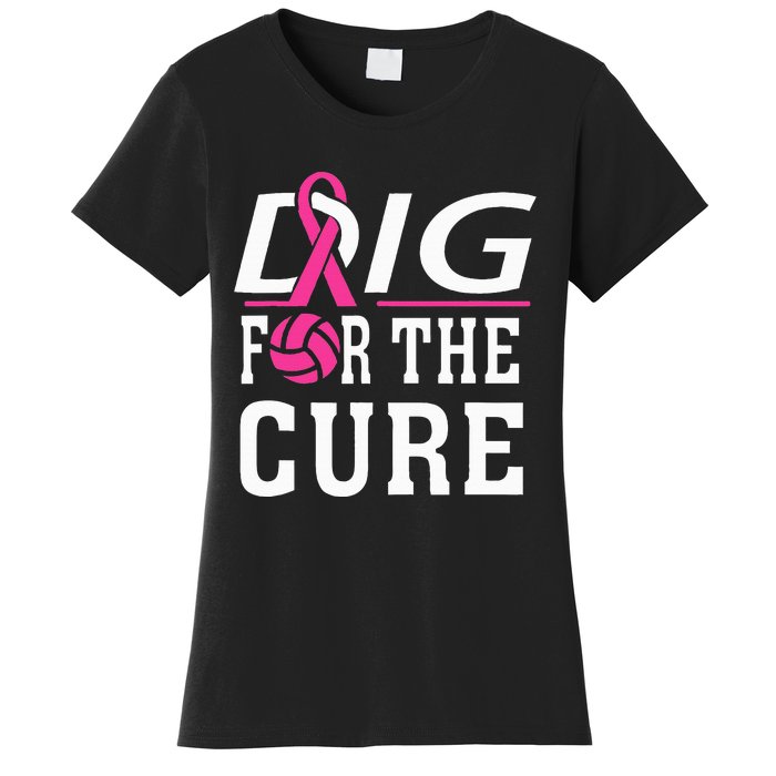 Volleyball Team Breast Cancer Awareness Women's T-Shirt