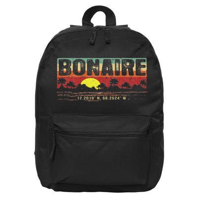 Vintage Tropical Bonaire 16 in Basic Backpack