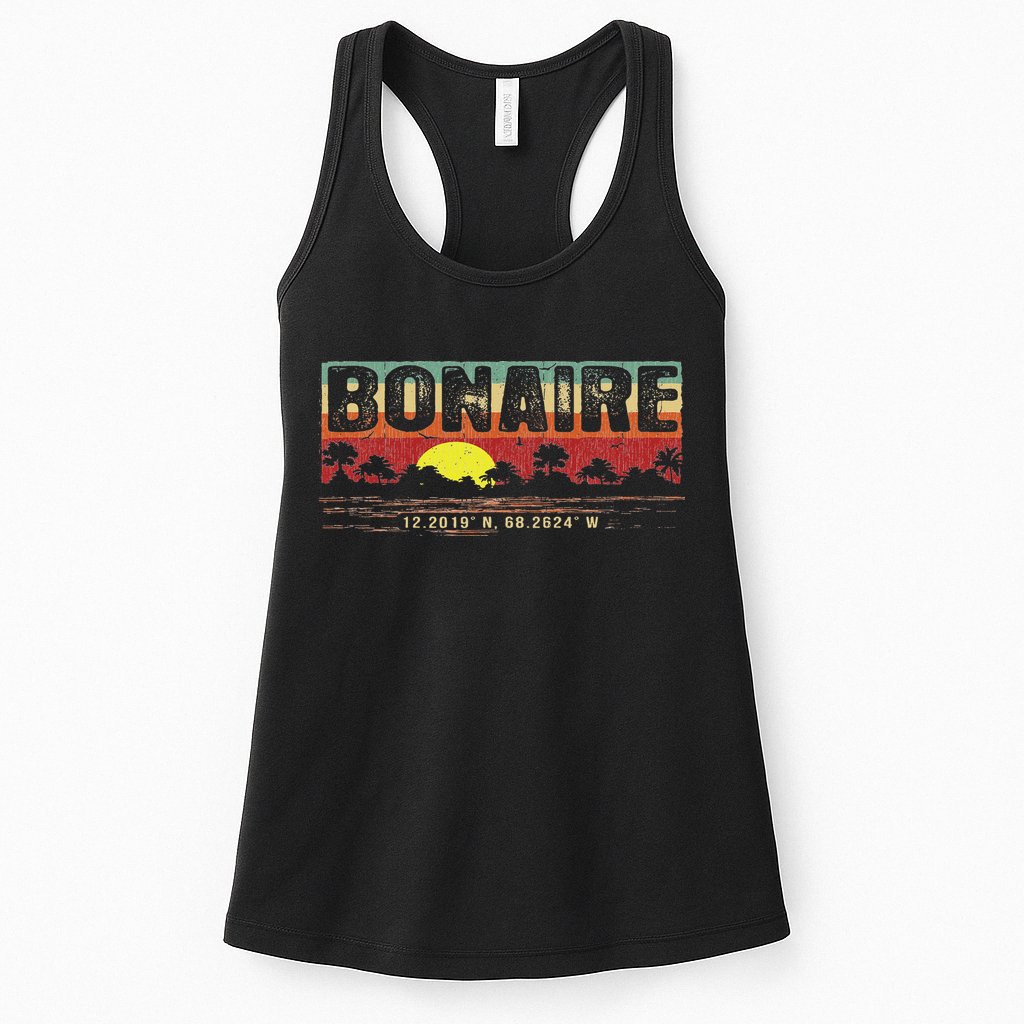 Vintage Tropical Bonaire Womens Tank Top