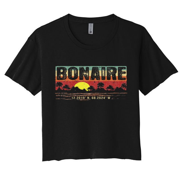 Vintage Tropical Bonaire Crop Top