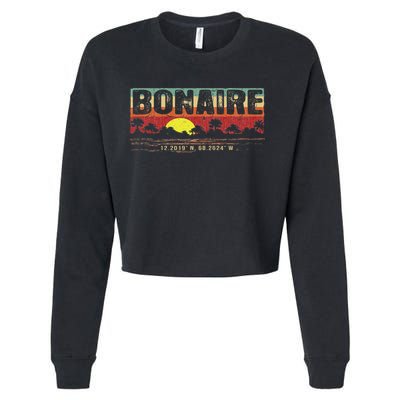 Vintage Tropical Bonaire Cropped Pullover Crew