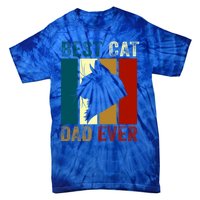 Vintage Tees Best Cat Dad Ever Gift Tie-Dye T-Shirt