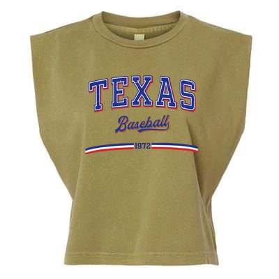 Vintage Texas Baseball 1972 Team Garment-Dyed Women's Muscle Tee