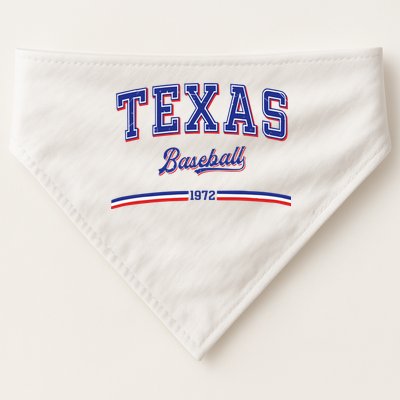 Vintage Texas Baseball 1972 Team USA-Made Doggie Bandana
