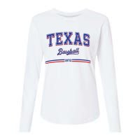 Vintage Texas Baseball 1972 Team Womens Cotton Relaxed Long Sleeve T-Shirt