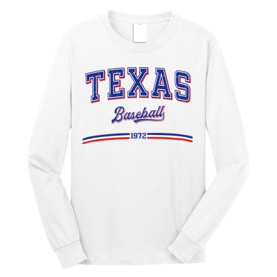 Vintage Texas Baseball 1972 Team Long Sleeve Shirt