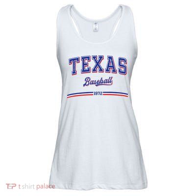 Vintage Texas Baseball 1972 Team Ladies Essential Flowy Tank