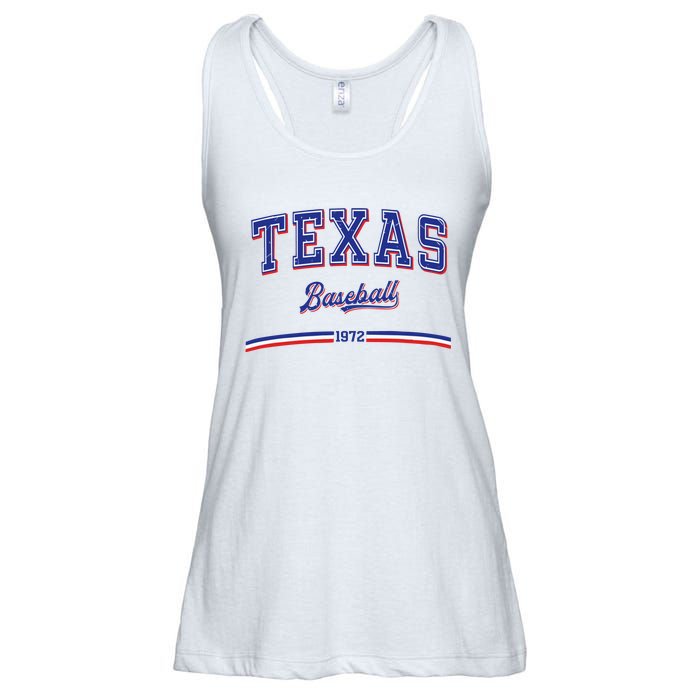 Vintage Texas Baseball 1972 Team Ladies Essential Flowy Tank