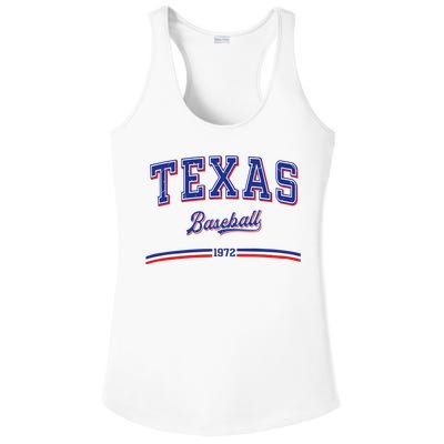 Vintage Texas Baseball 1972 Team Ladies PosiCharge Competitor Racerback Tank