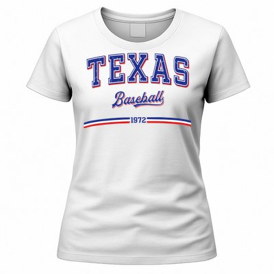 Vintage Texas Baseball 1972 Team Women's T-Shirt