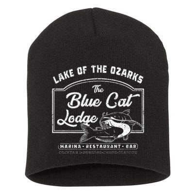 Vintage The Blue Cat Lodge Lake Of The Ozarks Short Acrylic Beanie