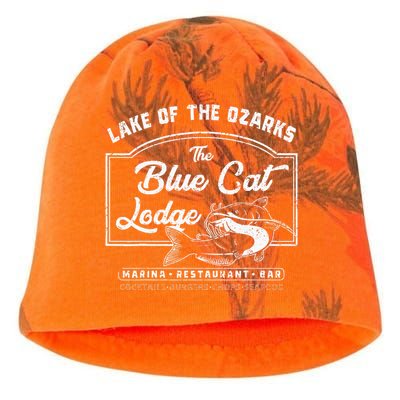 Vintage The Blue Cat Lodge Lake Of The Ozarks Kati - Camo Knit Beanie