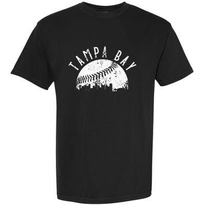 Vintage Tampa Bay Florida Skyline Apparel Garment-Dyed Heavyweight T-Shirt