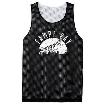 Vintage Tampa Bay Florida Skyline Apparel Mesh Reversible Basketball Jersey Tank