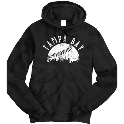 Vintage Tampa Bay Florida Skyline Apparel Tie Dye Hoodie