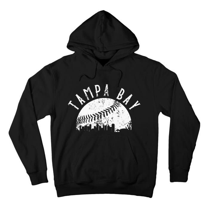 Vintage Tampa Bay Florida Skyline Apparel Tall Hoodie