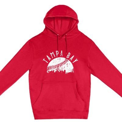 Vintage Tampa Bay Florida Skyline Apparel Premium Pullover Hoodie