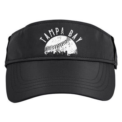 Vintage Tampa Bay Florida Skyline Apparel Adult Drive Performance Visor