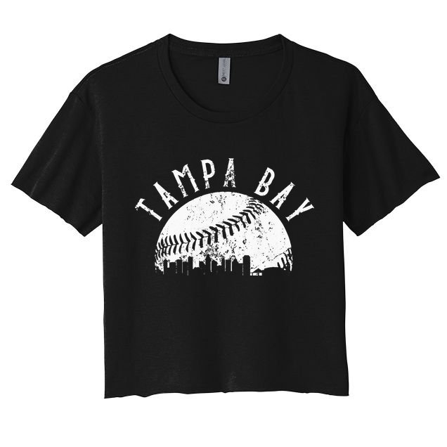 Vintage Tampa Bay Florida Skyline Apparel Crop Top