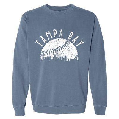 Vintage Tampa Bay Florida Skyline Apparel Garment-Dyed Sweatshirt