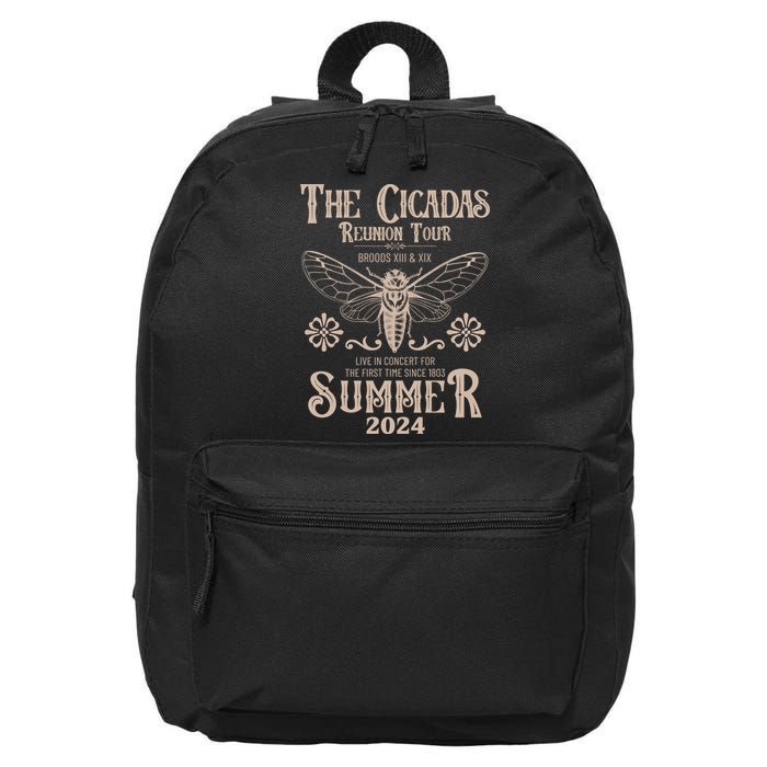 Vintage The Cicadas Reunion Tour Broods Xiii And Xix Summer 2024 16 in Basic Backpack