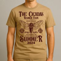 Vintage The Cicadas Reunion Tour Broods Xiii And Xix Summer 2024 T-Shirt