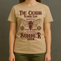 Vintage The Cicadas Reunion Tour Broods Xiii And Xix Summer 2024 T-Shirt