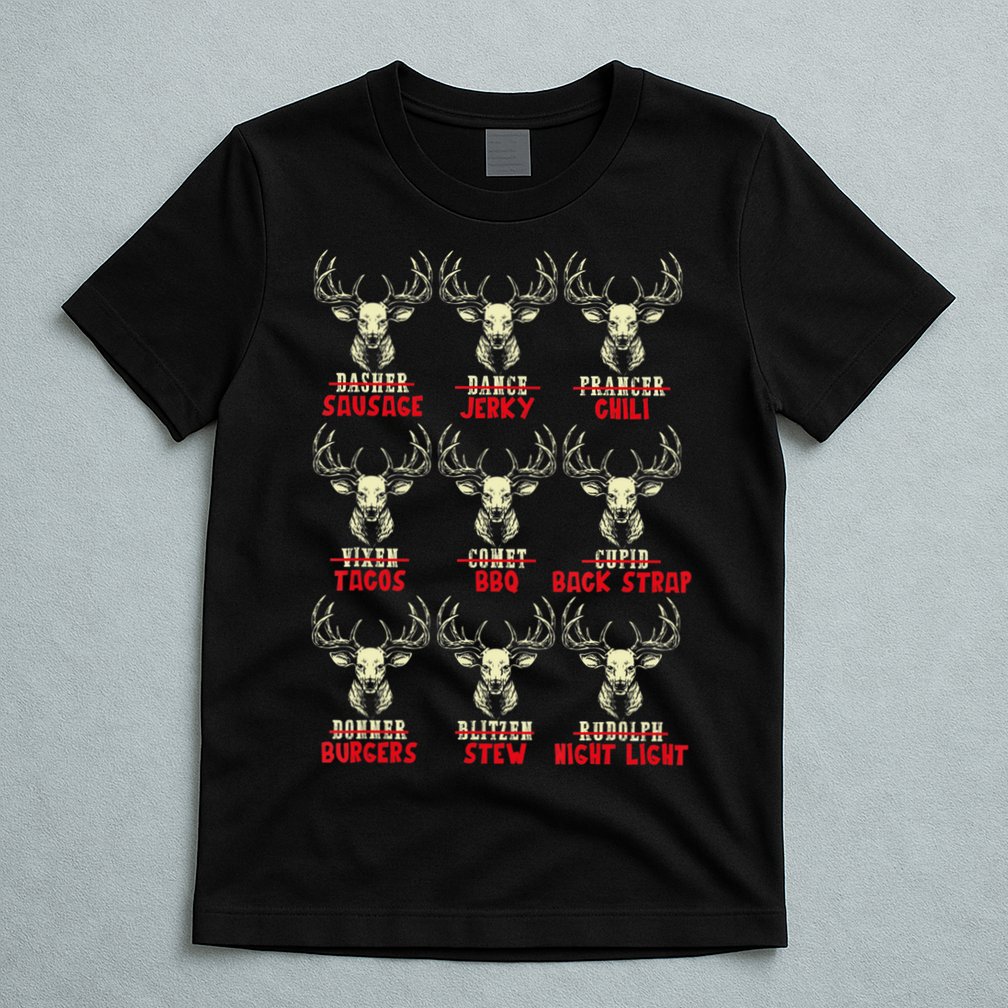 Venison The Christmas Meat Funny Deer Hunting Xmas Hunters T-Shirt