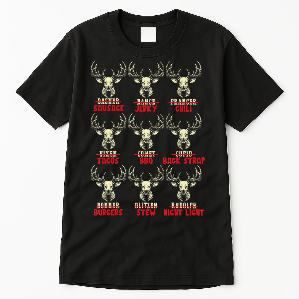 Venison The Christmas Meat Funny Deer Hunting Xmas Hunters Tall T-Shirt