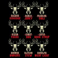 Venison The Christmas Meat Funny Deer Hunting Xmas Hunters Button