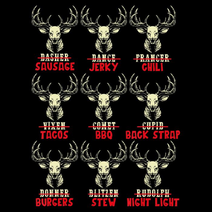 Venison The Christmas Meat Funny Deer Hunting Xmas Hunters Button