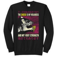 Vintage The Cheese Is My Weakness Japanese Rat Sweatshirt