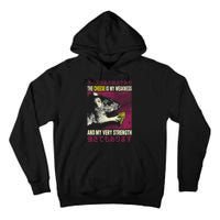 Vintage The Cheese Is My Weakness Japanese Rat Tall Hoodie