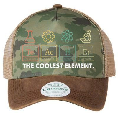 Vintage The Coolest Element Periodic Table Chemist Teacher Legacy Tie Dye Trucker Hat