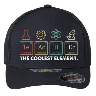 Vintage The Coolest Element Periodic Table Chemist Teacher Flexfit Unipanel Trucker Cap