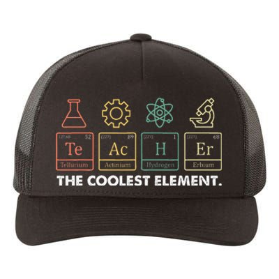 Vintage The Coolest Element Periodic Table Chemist Teacher Yupoong Adult 5-Panel Trucker Hat