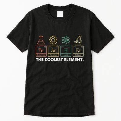 Vintage The Coolest Element Periodic Table Chemist Teacher Tall T-Shirt