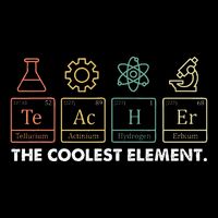 Vintage The Coolest Element Periodic Table Chemist Teacher Backpack