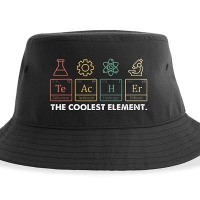 Vintage The Coolest Element Periodic Table Chemist Teacher Sustainable Bucket Hat