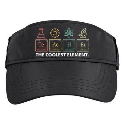 Vintage The Coolest Element Periodic Table Chemist Teacher Adult Drive Performance Visor