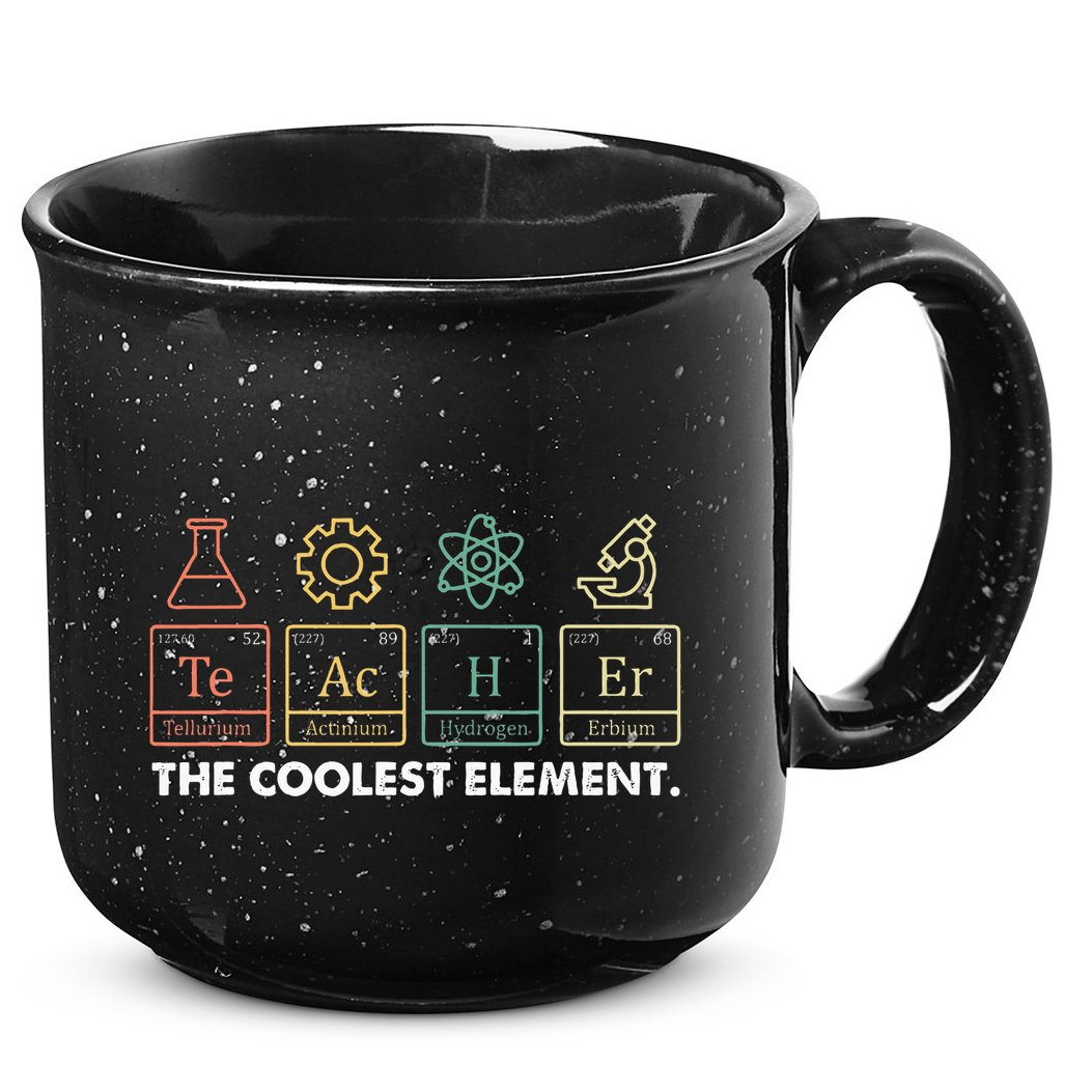 Vintage The Coolest Element Periodic Table Chemist Teacher 15oz Campfire Ceramic Mug