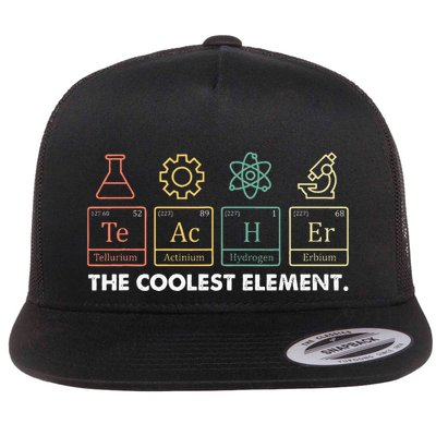 Vintage The Coolest Element Periodic Table Chemist Teacher Flatbill Hat