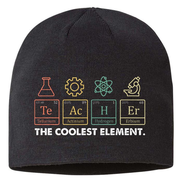 Vintage The Coolest Element Periodic Table Chemist Teacher Sustainable Beanie