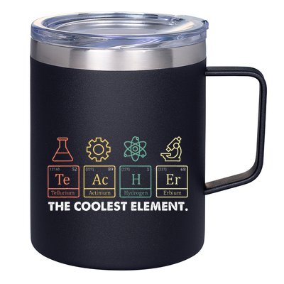 Vintage The Coolest Element Periodic Table Chemist Teacher 12oz Stainless Steel Coffee Mug
