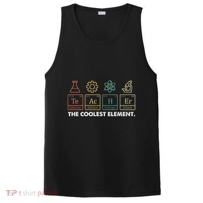 Vintage The Coolest Element Periodic Table Chemist Teacher PosiCharge Competitor Tank