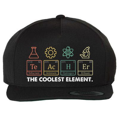 Vintage The Coolest Element Periodic Table Chemist Teacher Wool Snapback Cap