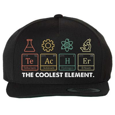 Vintage The Coolest Element Periodic Table Chemist Teacher Wool Snapback Cap