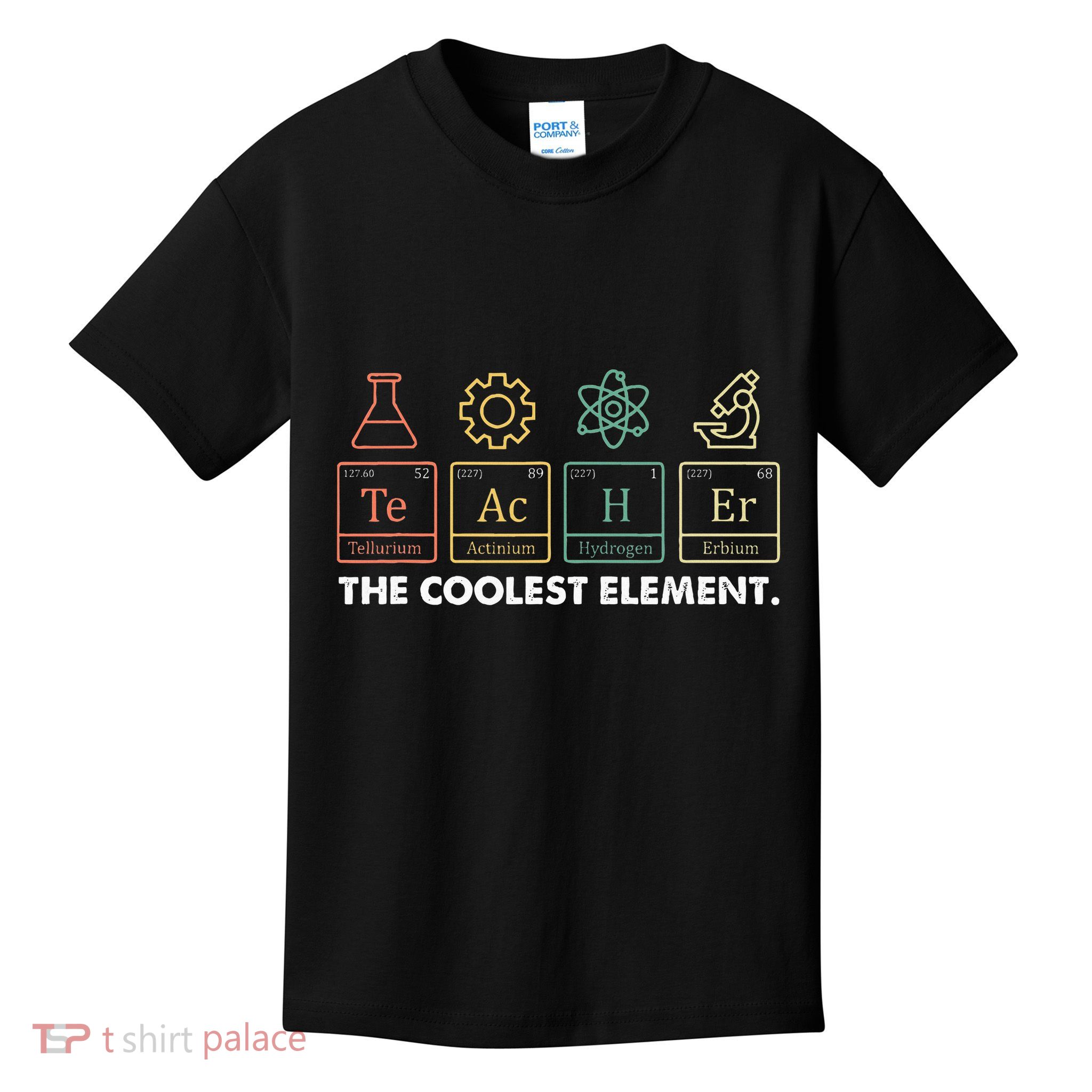 Vintage The Coolest Element Periodic Table Chemist Teacher Kids T-Shirt