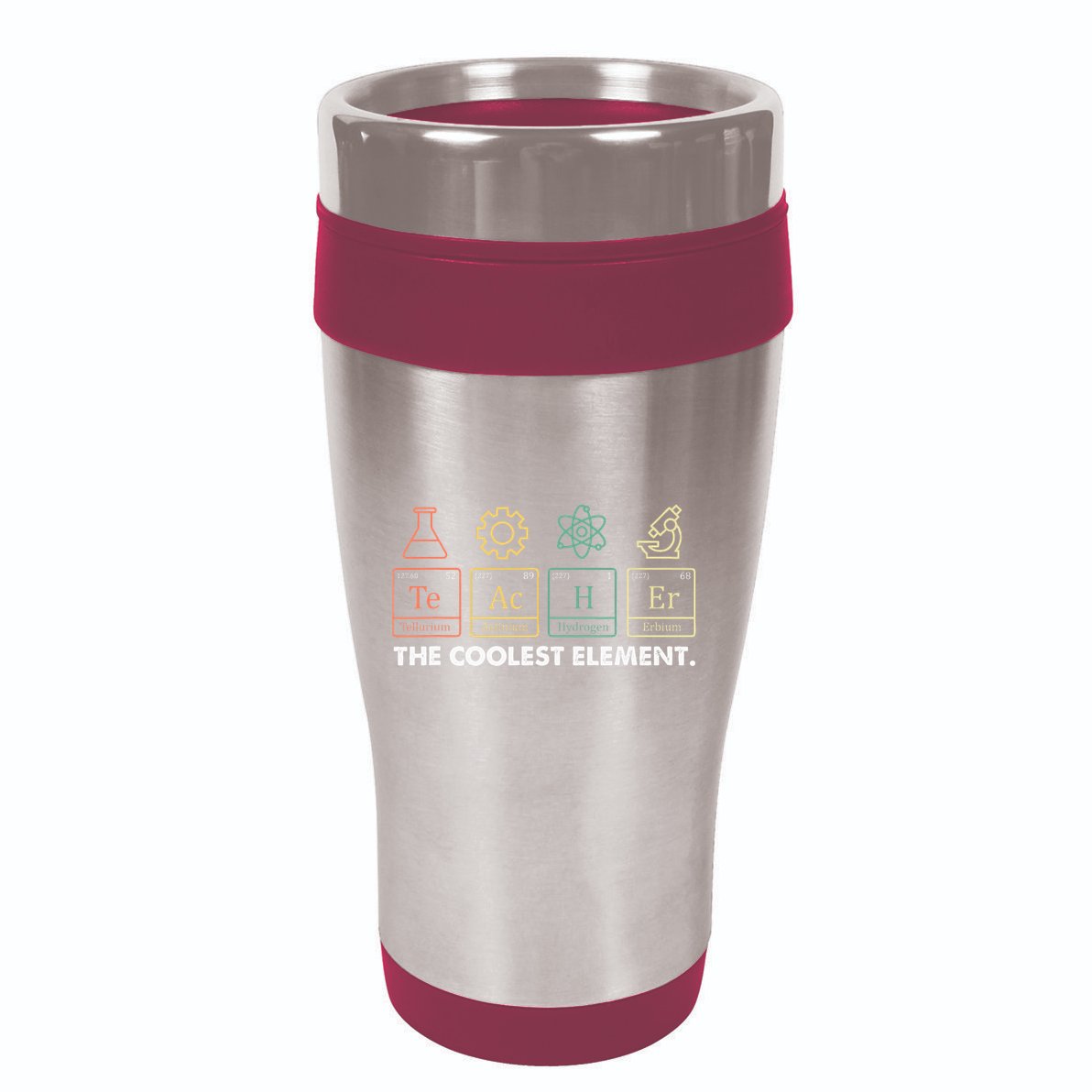 Vintage The Coolest Element Periodic Table Chemist Teacher 16oz Travel Tumbler