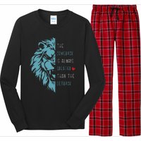 Vintage The Comeback Is Always Greater Than The Setback Lion Long Sleeve Pajama Set